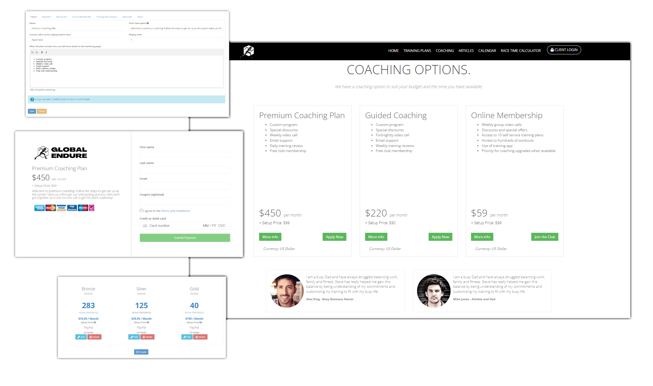 Coaching and Membership Payments
